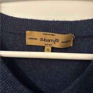 Dubarry of Ireland Blue V-Neck Sweater
